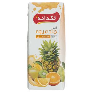 آب چند میوه تکدانه 200 میلی