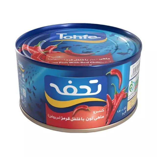 کنسرو ماهی تن فلفلی تحفه (۱۸۰ گرم)